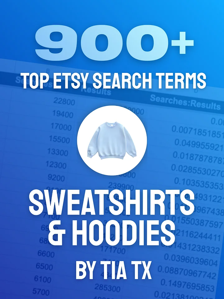 Top Etsy Sweatshirt & Hoodie Search Terms product image (1)