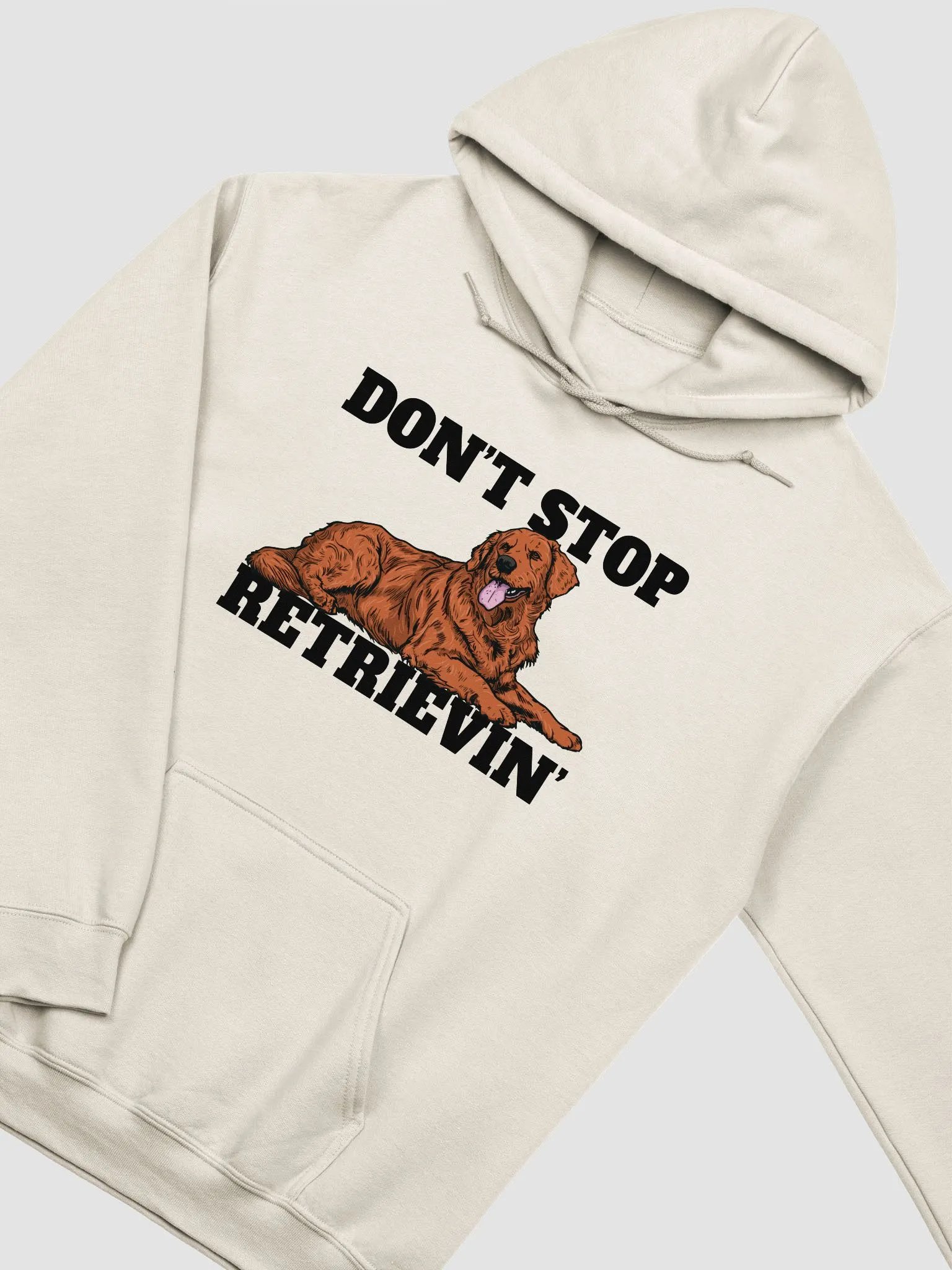 Don't Stop Retrievin' Hooded Sweatshirt of a Golden Retriever(Red) | Funny Hoodie for Goldie Paw-rents product image (5)