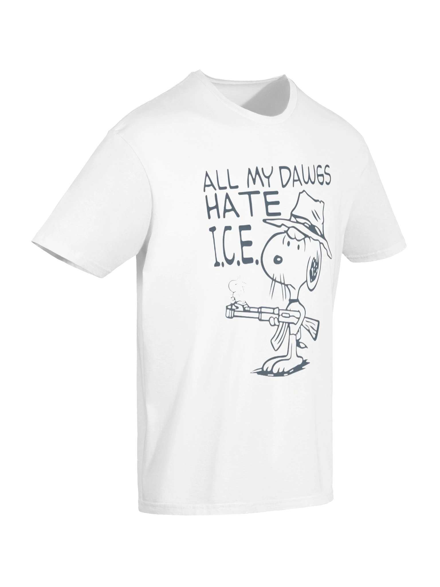 noopy All My Dawgs Hate ICE Statement Shirt – Viral Twitter Graphic Shirt With a Powerful Message product image (7)