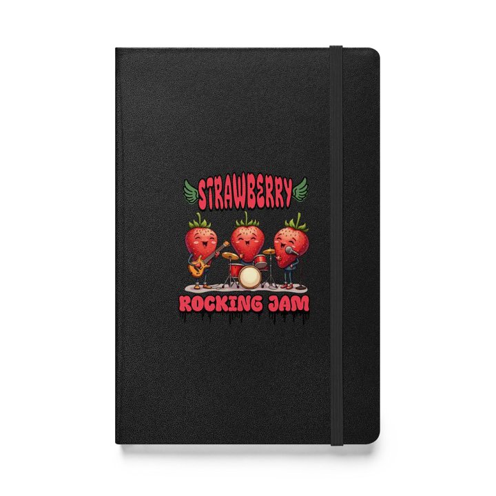 Strawberry Rocking Jam Band Hardcover Notebook product image (1)