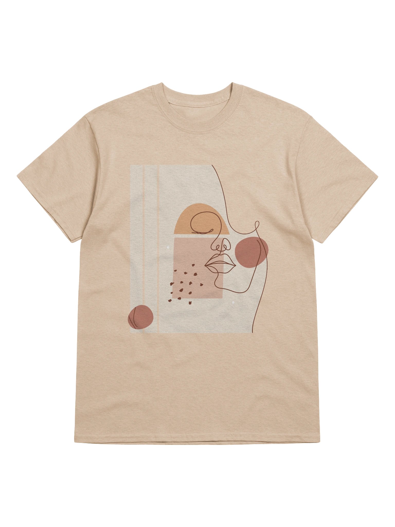 Abstract Face Minimalist T-Shirt product image (9)
