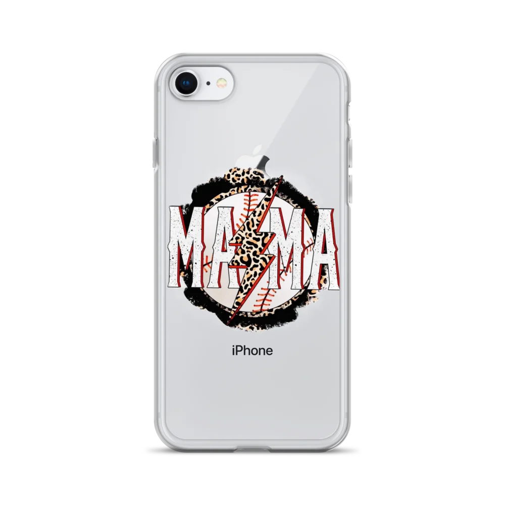 Mama Baseball Leopard Lightning iPhone Case product image (55)