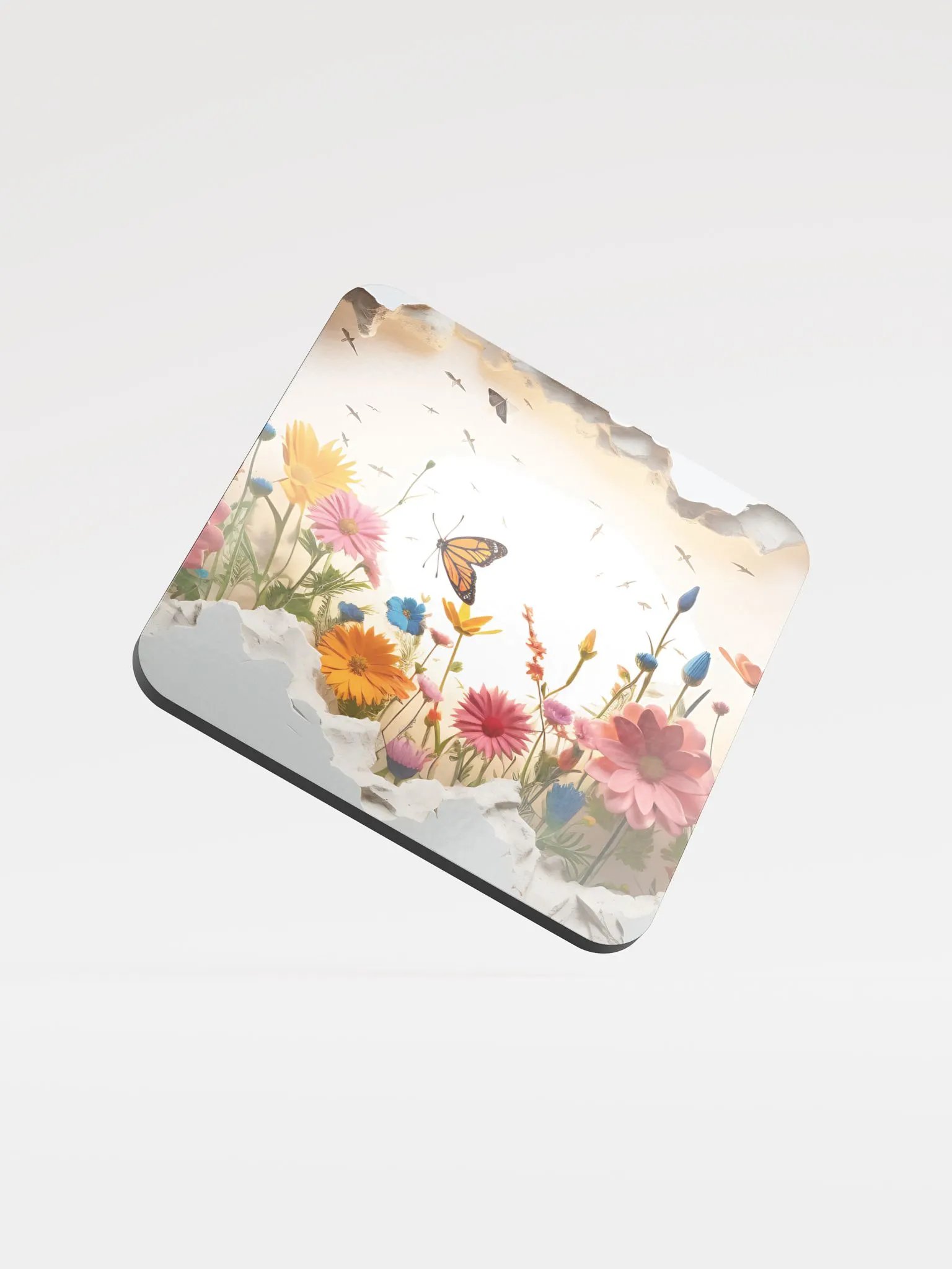 Emergence Floral Cork Coaster product image (1)