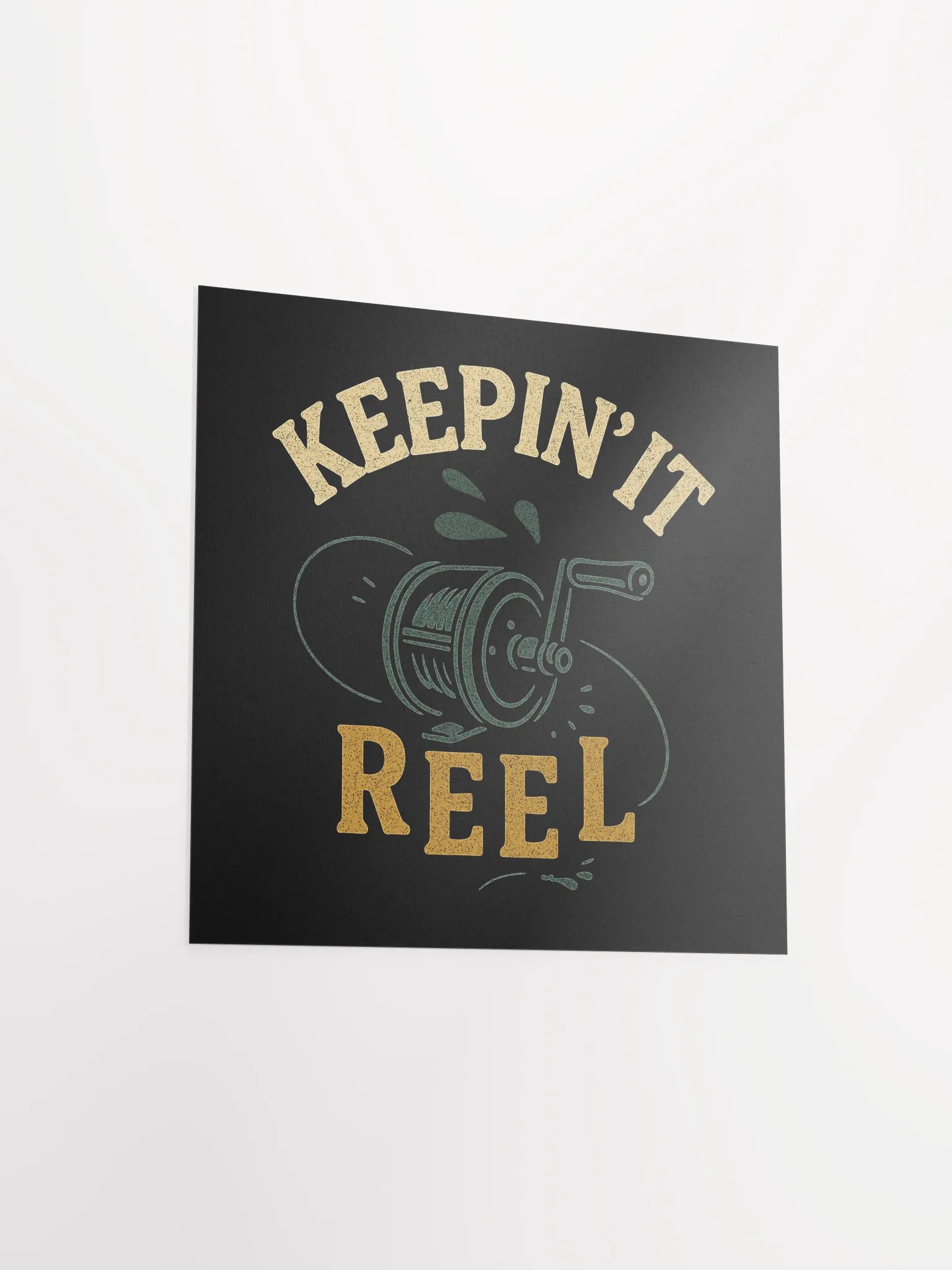 Keepin' It Reel Vintage Poster – Funny Fisherman Wall Art product image (11)