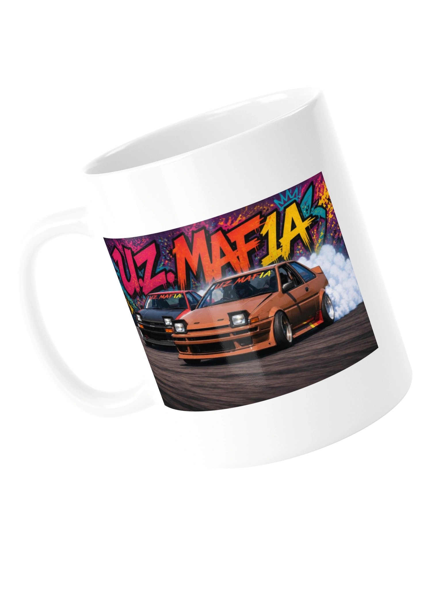 UZ Mafia Graffiti White Coffee Cups product image (14)