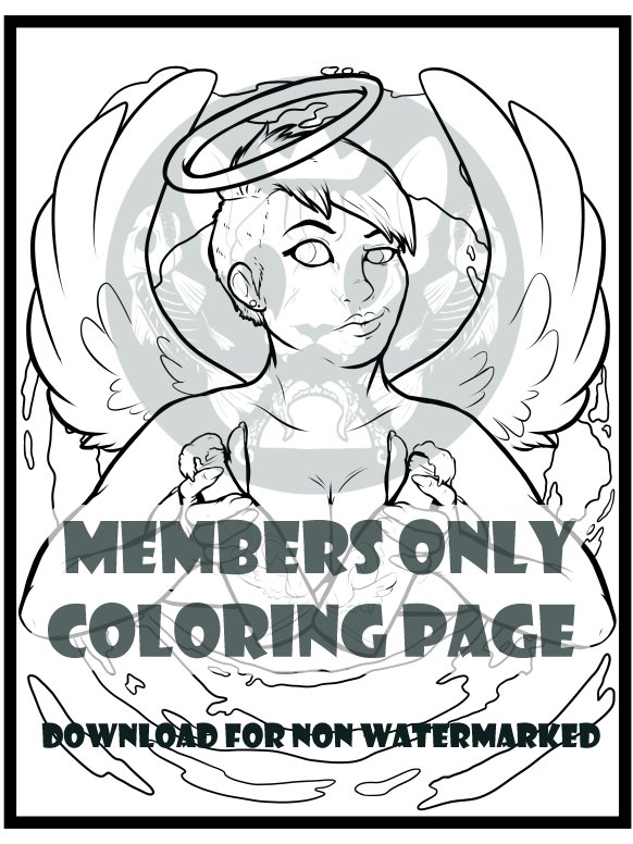 Angel Coloring page product image (1)