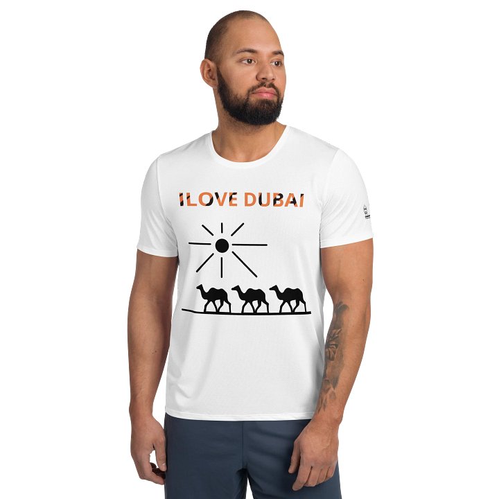 Whimsical Drop Face All-Over Print Athletic T-Shirt product image (1)