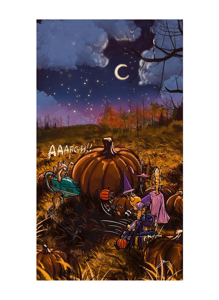 Pumpkin Patch Tricks and Treats Print product image (1)
