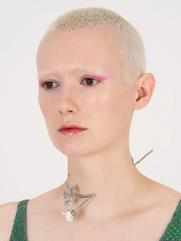 Silver Rose Choker product image (2)