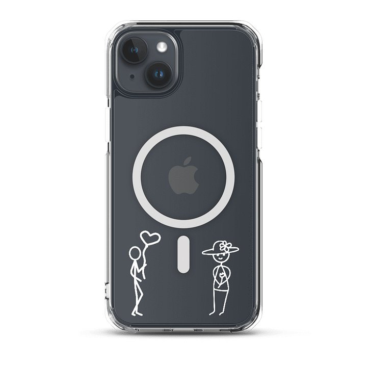 She & Her Pookie iPhone MagSafe® clear case - White product image (1)