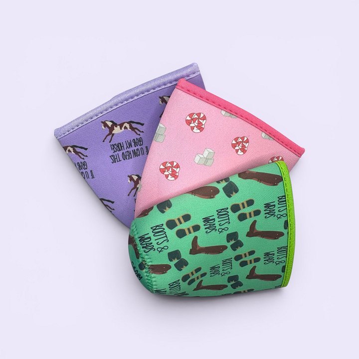 Fun Equestrian Coffee Sleeve | Reusable Neoprene Cup Sleeve product image (1)
