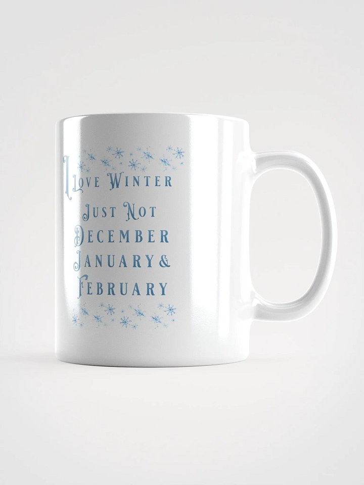 I Love Winter, Not Just December, January And February White Mug product image (1)