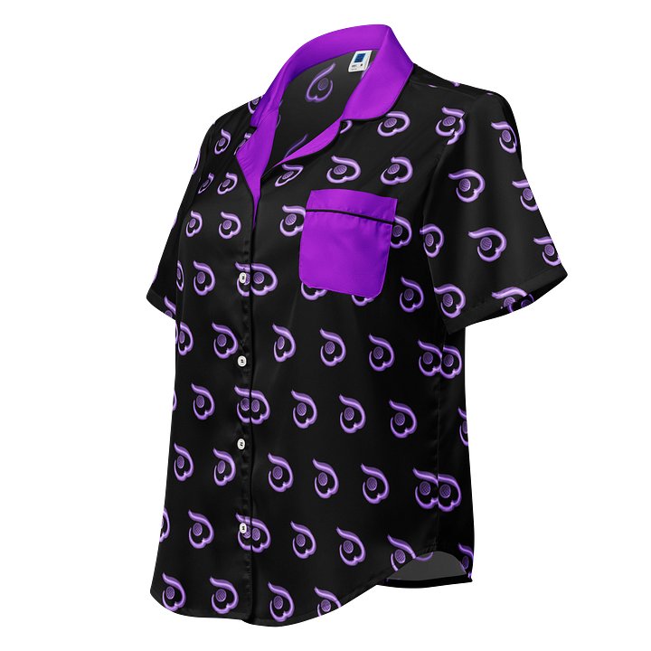 WILLOWISP Super Spy Patterned Short Sleeve Pajama Top product image (1)