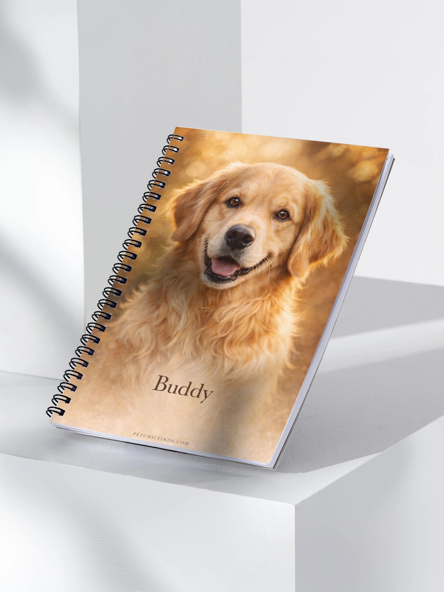 Golden Retriever Autumn Bliss Spiral Notebook product image (3)