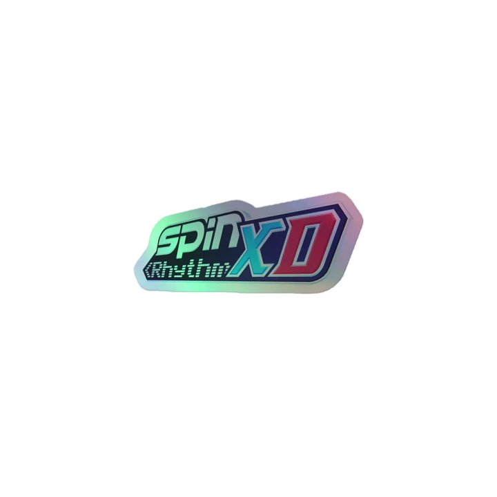 Spin Rhythm XD Full Logo Holographic Sticker product image (1)