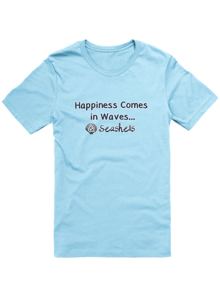 🌊 Happiness Comes in Waves...& Seashells | Coastal Beachcomber Tee | Monique Faella Designs™ product image (2)