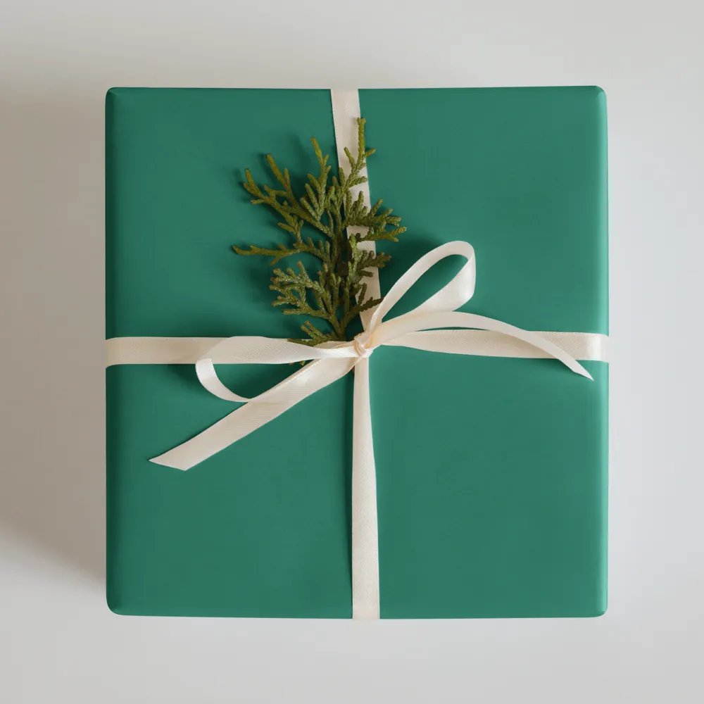 Elf Green Solid Holiday Christmas Wrapping Paper Sheets (3) product image (11)