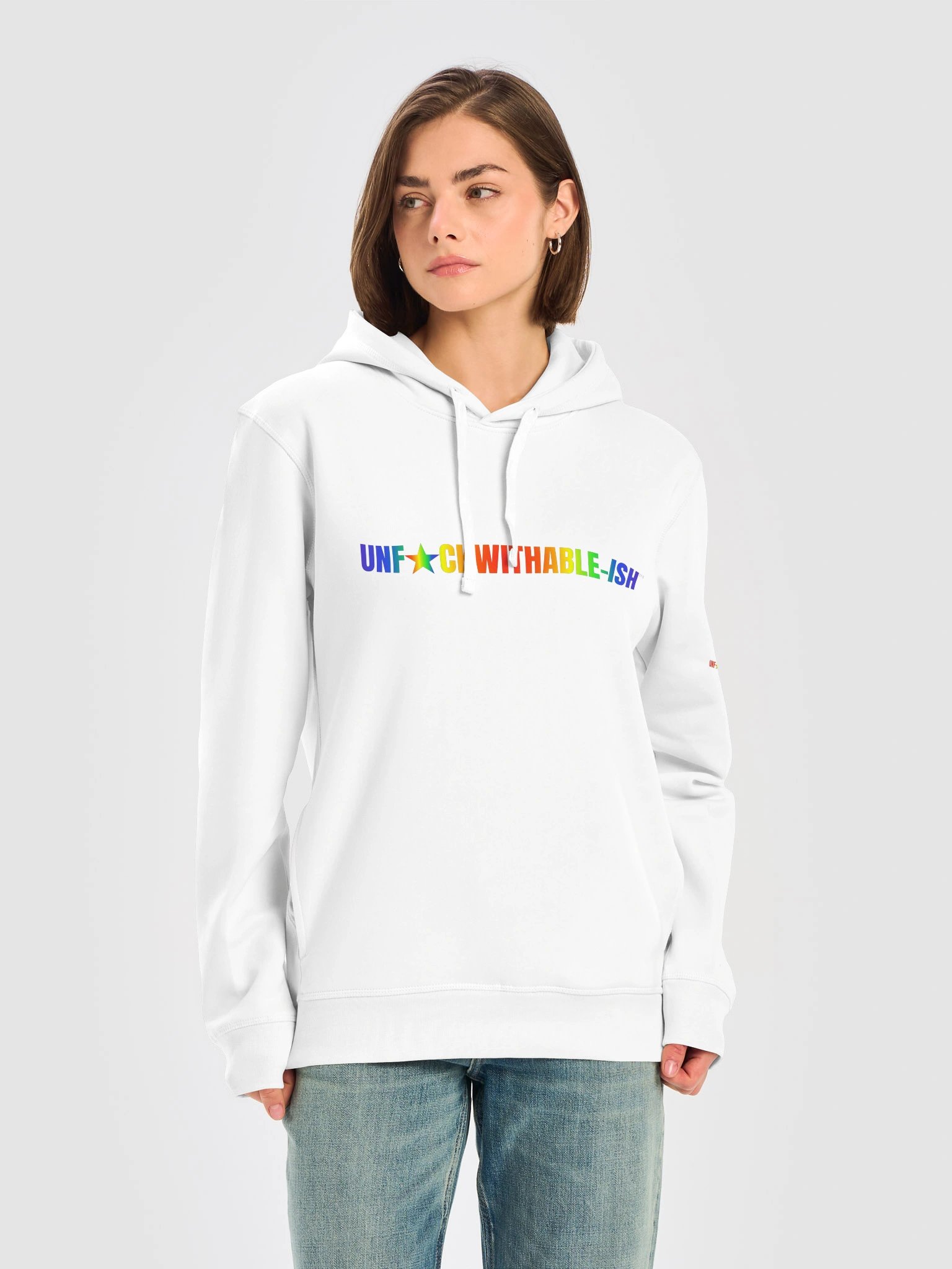 UNF★CKWITHABLE-ISH™ Women's Relaxed Fit Pride Organic Cotton Hoodie product image (21)