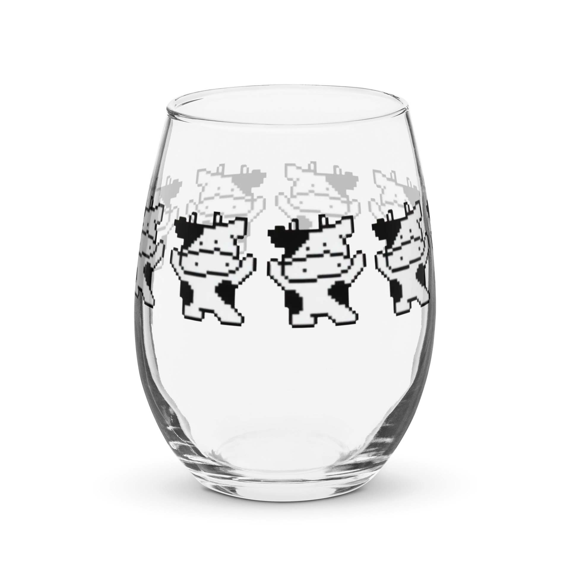 Celestial Cow Stemless Wine Glass product image (3)