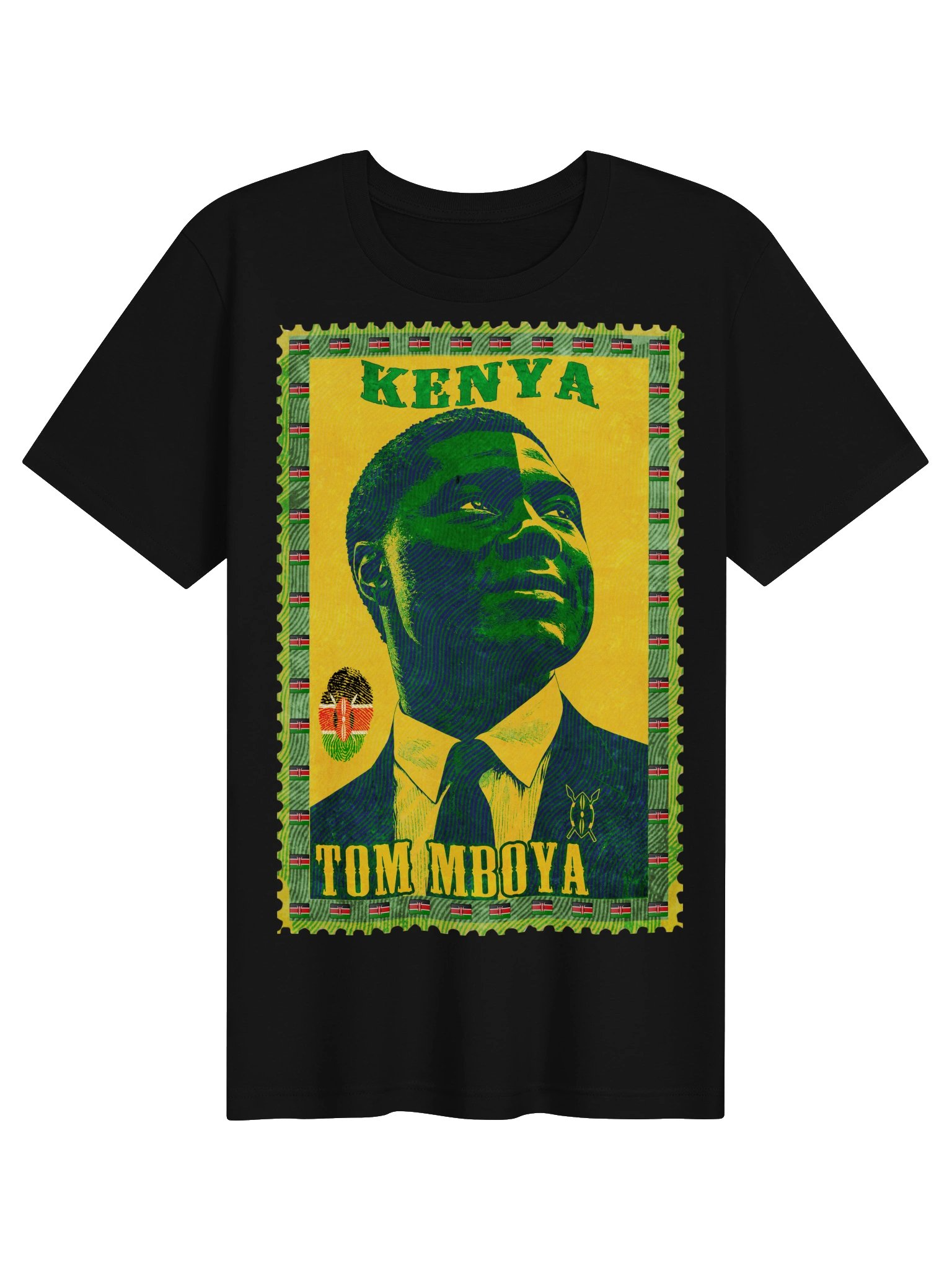 Tom Mboya Kenya Vintage Postage Stamp Tee product image (3)