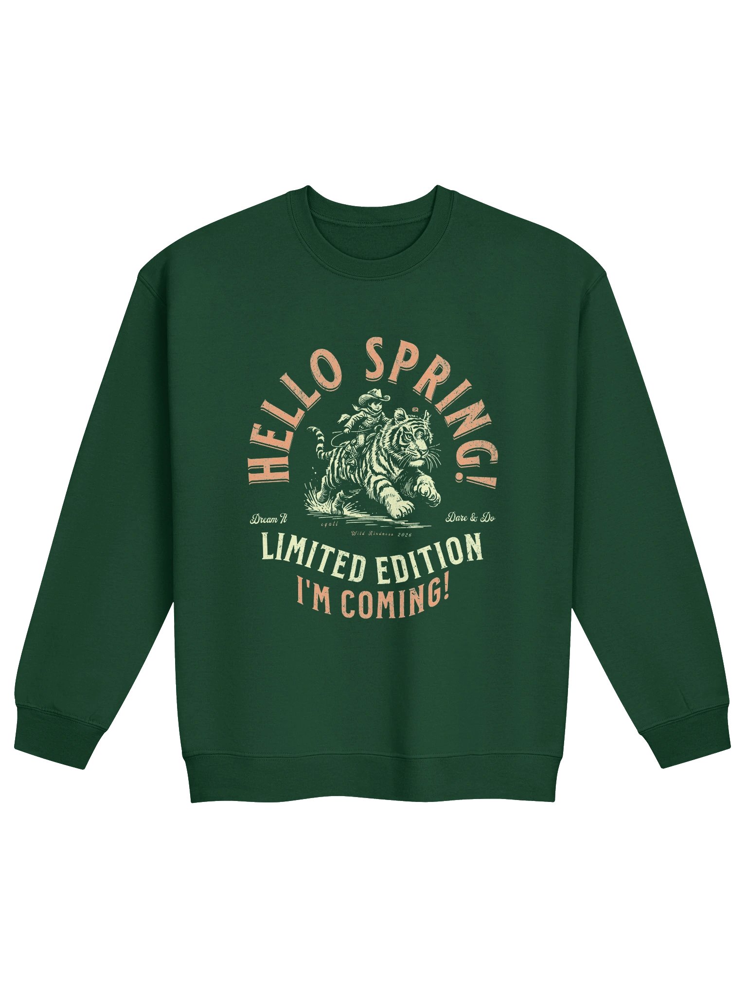Hello Spring! I'm coming! Unisex Gildan Sweatshirt EQALL® Originals_Green product image (10)