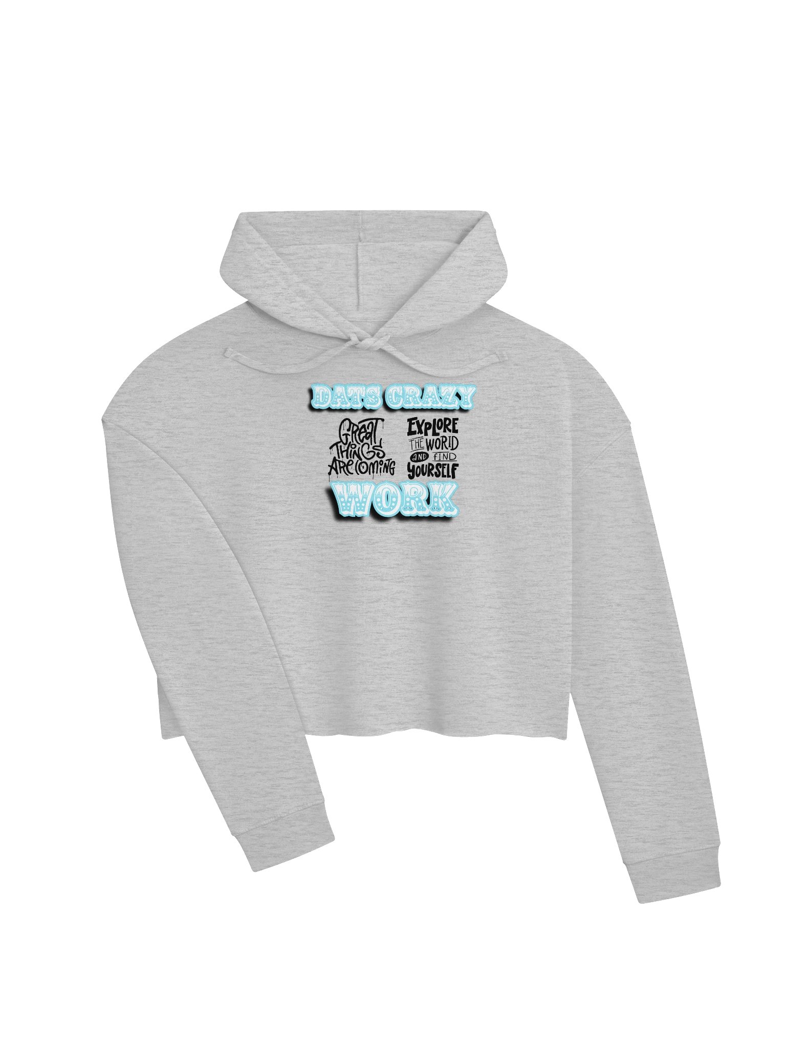 Crazy Work Women’s Cropped Hoodie product image (3)