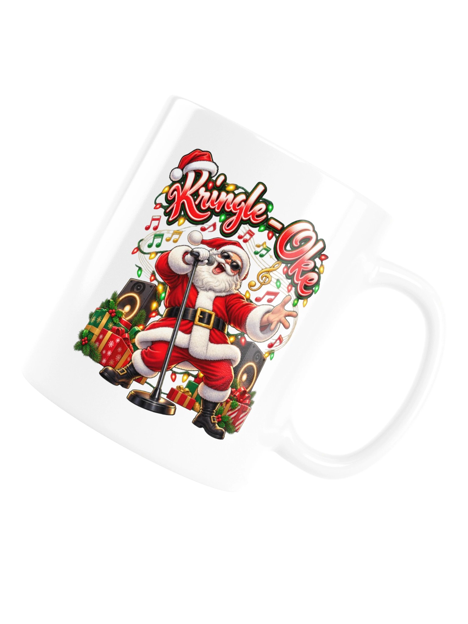 KRINGLE-OKE — Santa’s Taking the Mic! Mug product image (17)