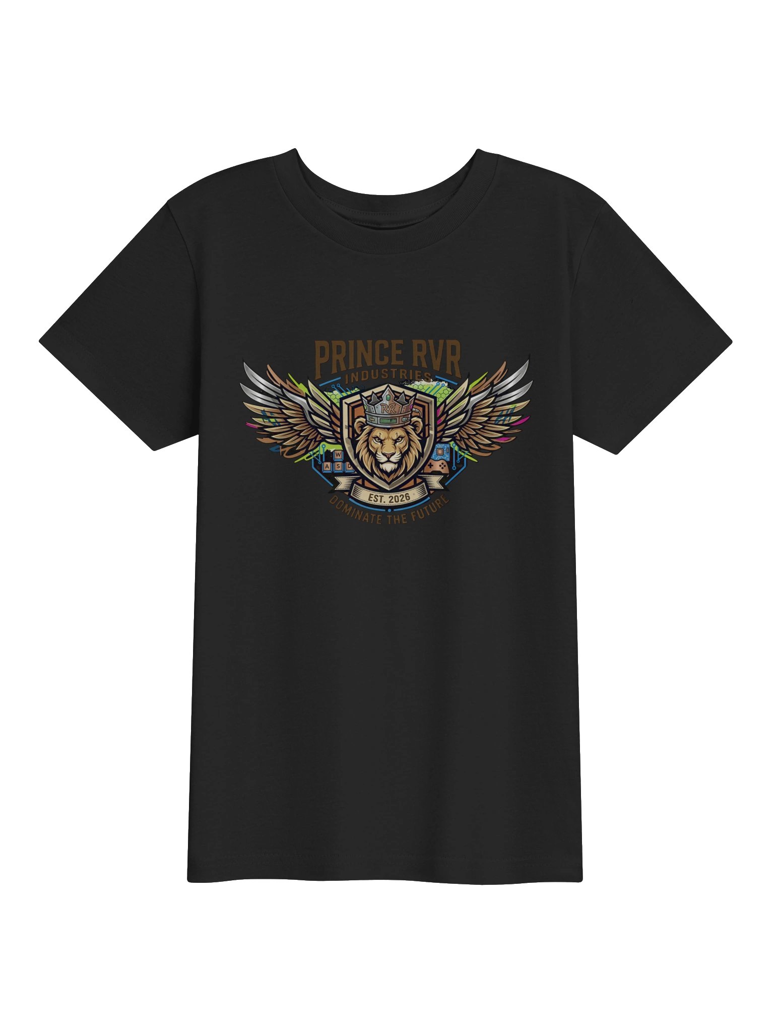 Prince RVR Industries Lion Crown Emblem Youth Tee product image (1)