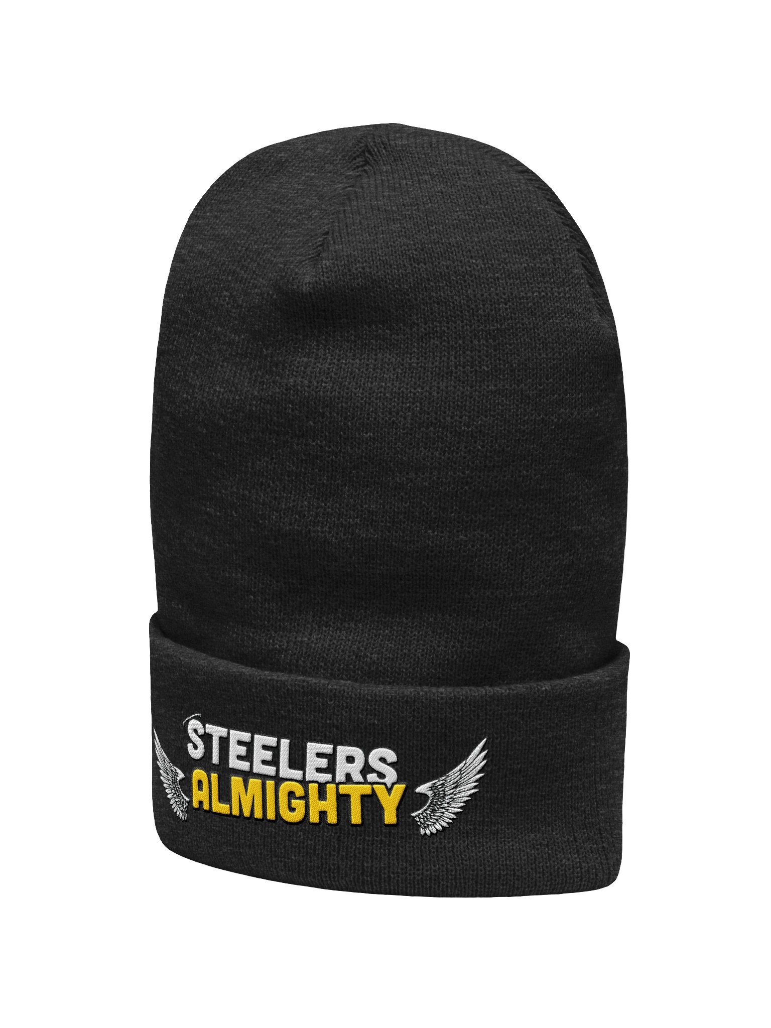 ALMIGHTY Cuffed Beanie (White Logo) product image (4)