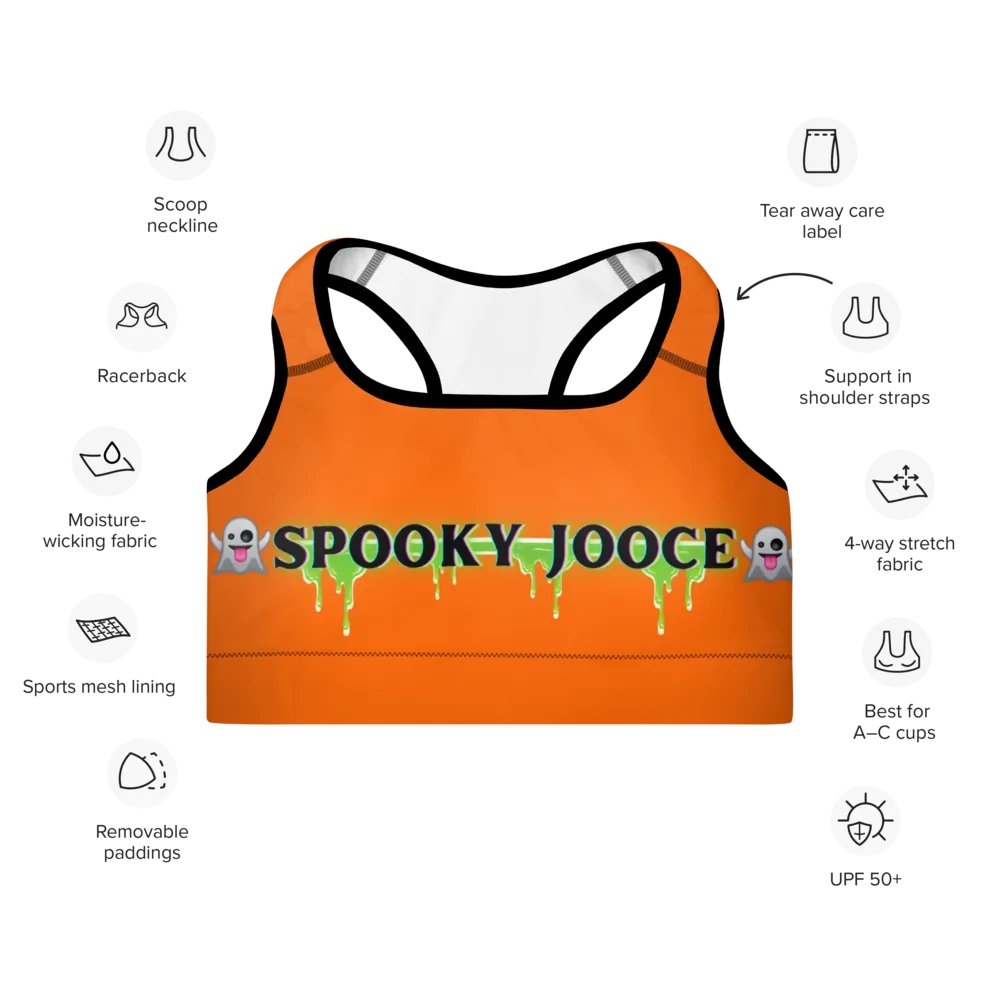 SPOOKY JOOCE Padded Sports Bra -Orange product image (9)