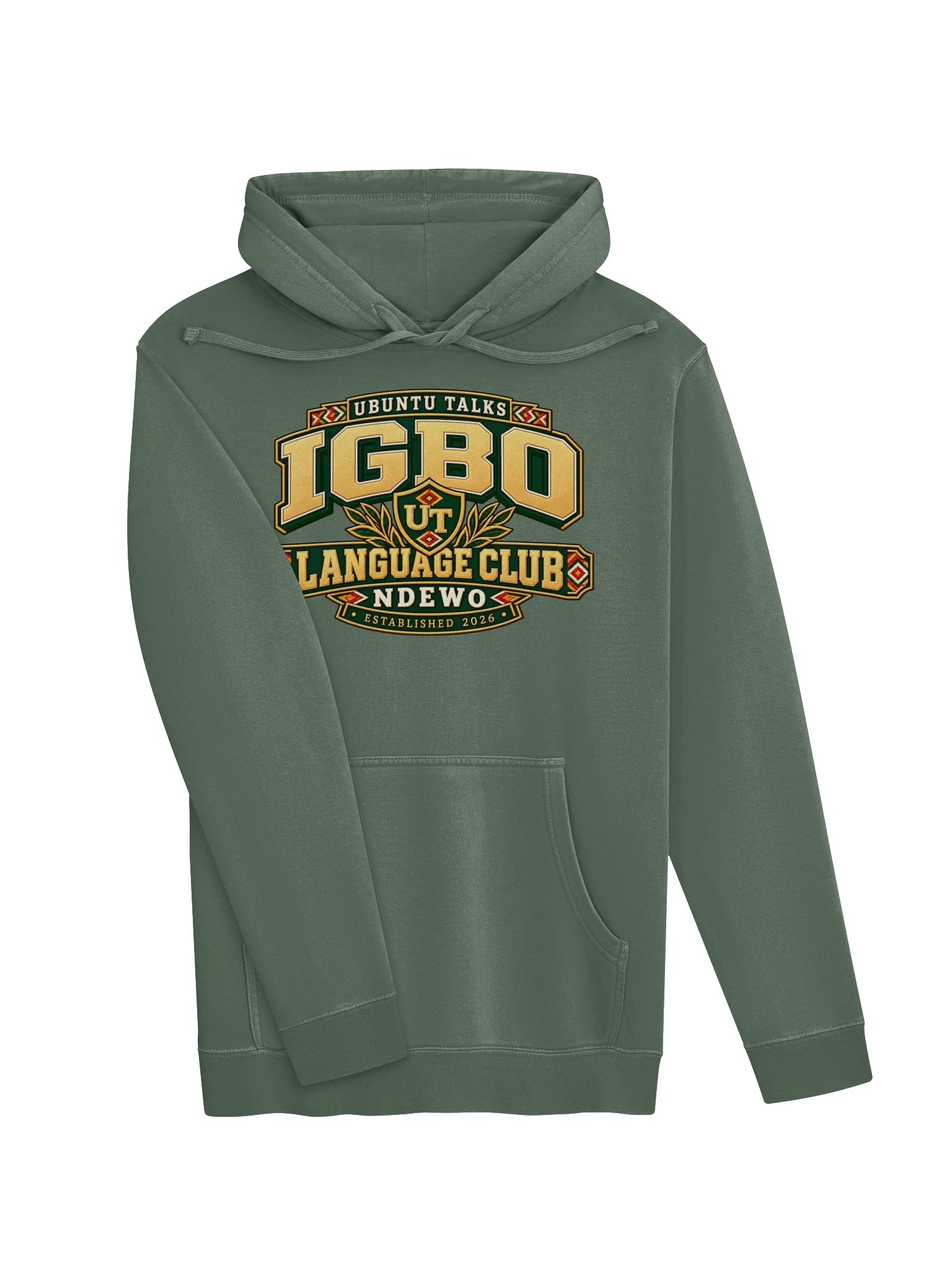 Ubuntu Talks Language Club — NDEWO | Igbo Washed Hoodie product image (9)