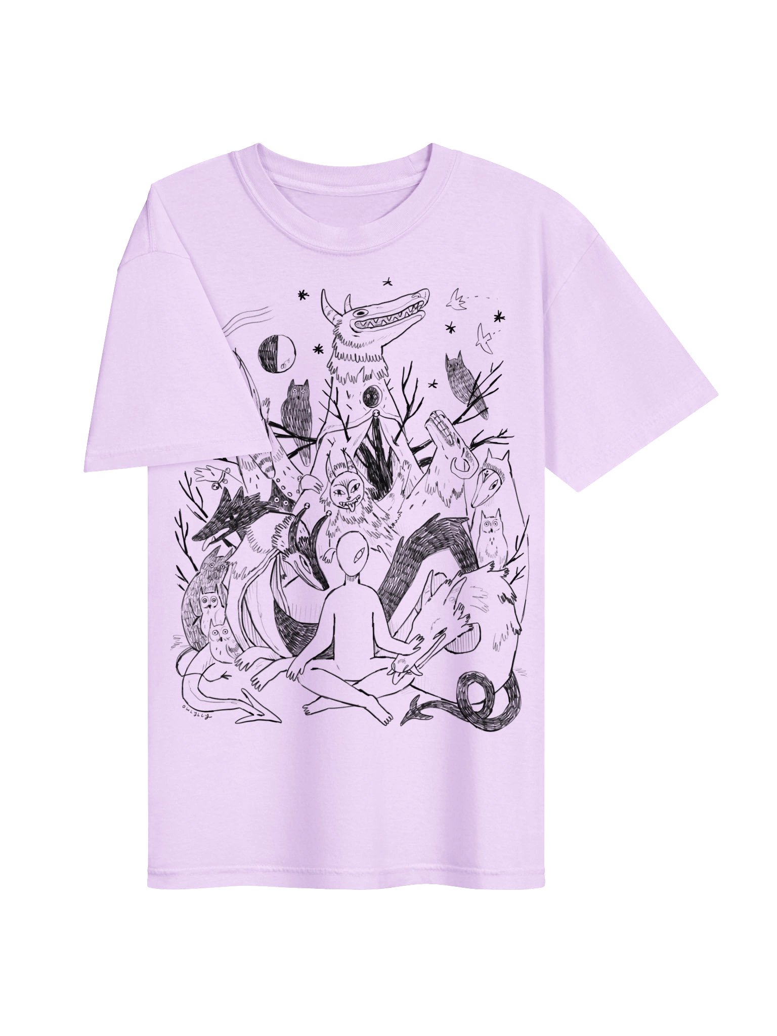 Creatures Line Art T-Shirt product image (3)