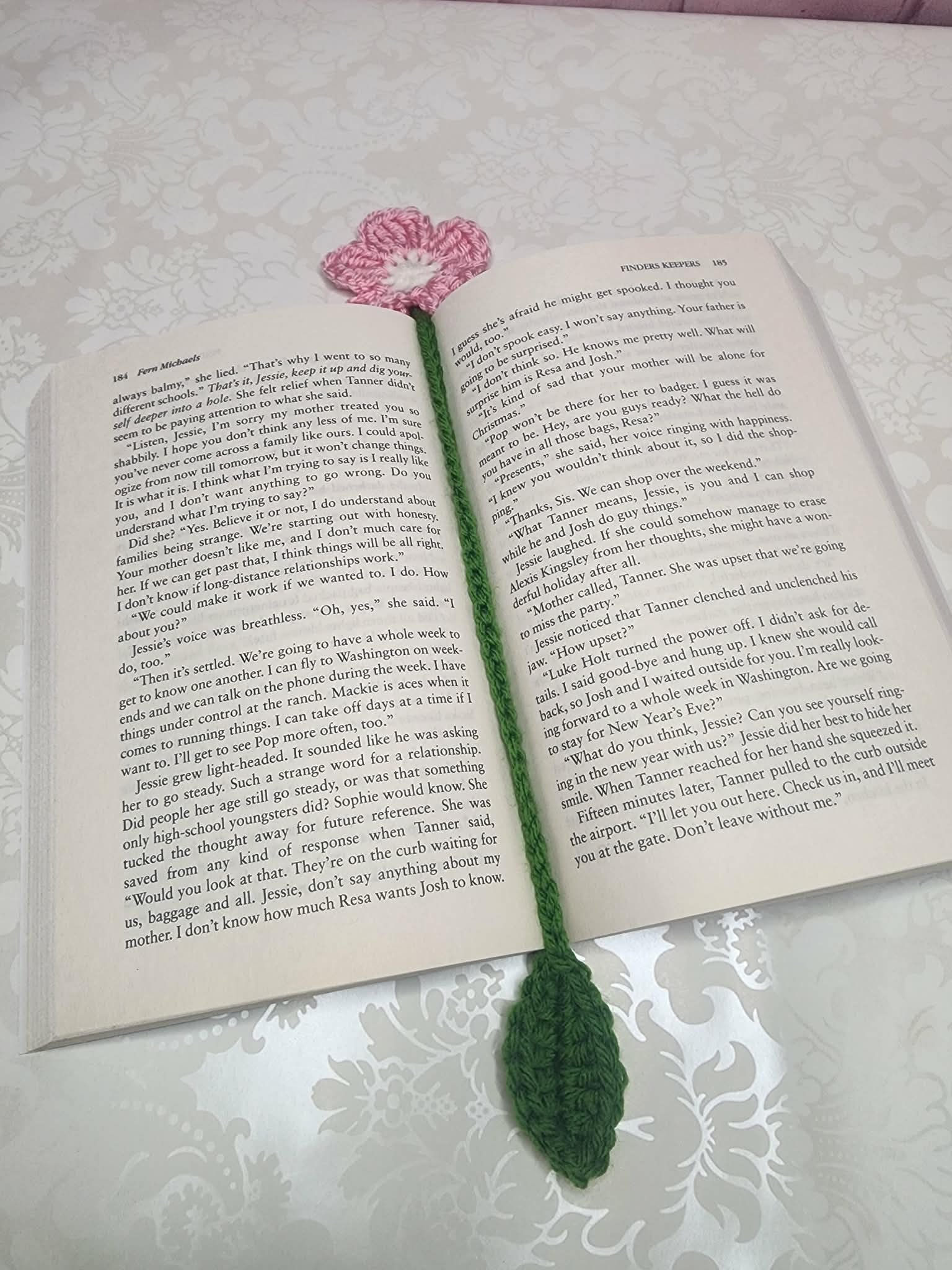 Crochet Flower Bookmark product image (2)