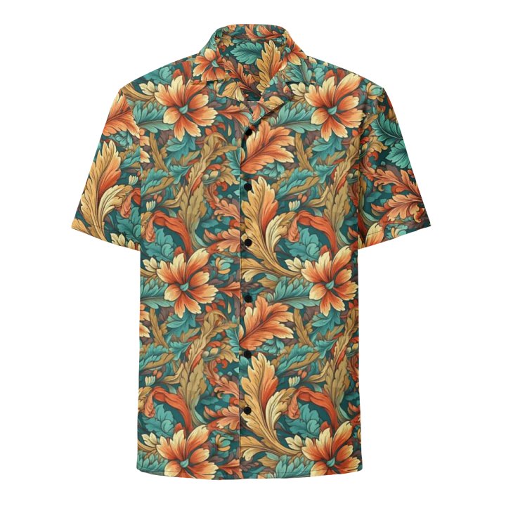 Art Nouveau Pattern-Seamless Vintage Floral Design Hawaiian Shirt product image (1)