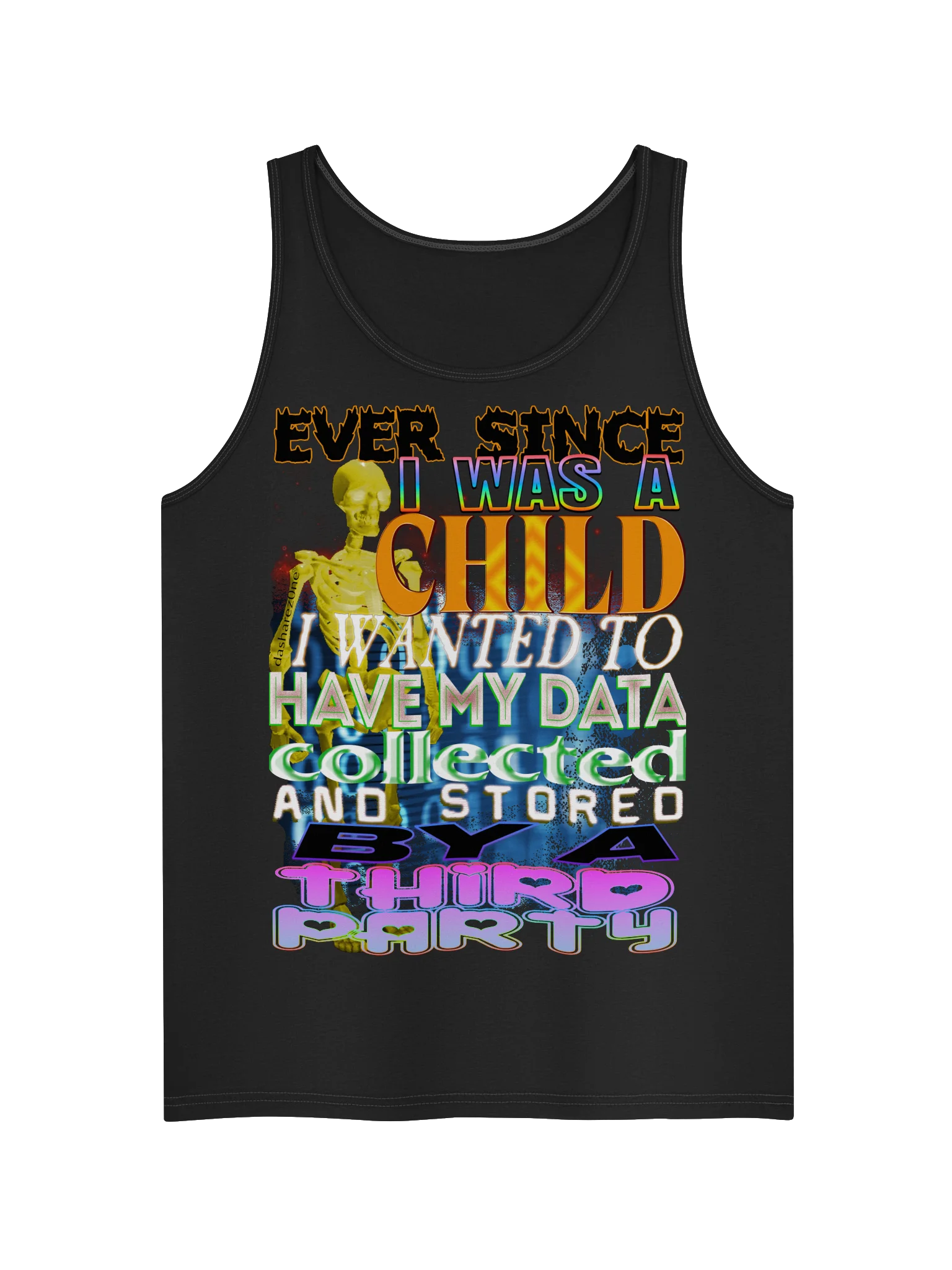 DATA COLLECTED AND STORED "TANK TOP" product image (1)