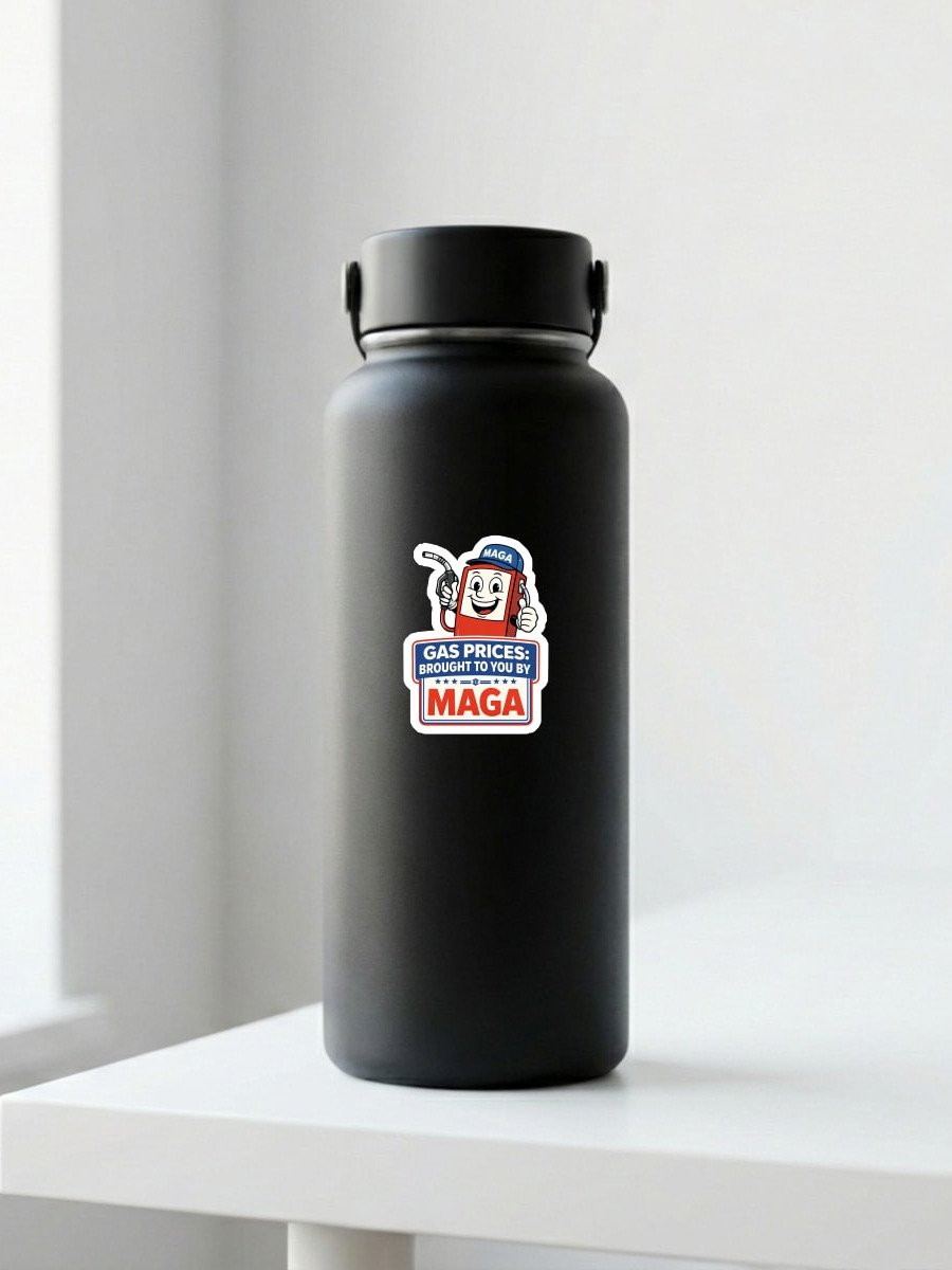 Gas Prices Brought To You By MAGA Stickers, Funny Gas Pump Stickers, Bulk Packs 25 to 1000 product image (5)