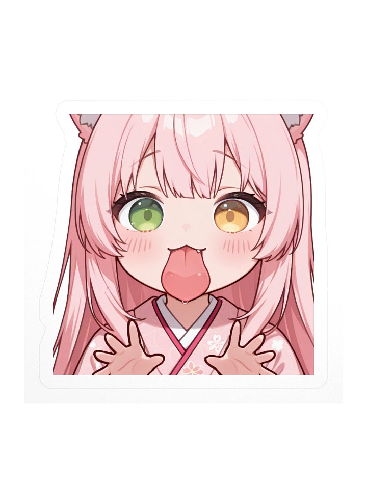 Licking Fox Sticker product image (1)