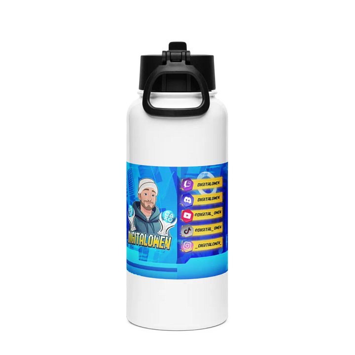 DigitalOwen's Stainless Steel Water Bottle – Stay Hydrated, Stay Gaming! product image (2)