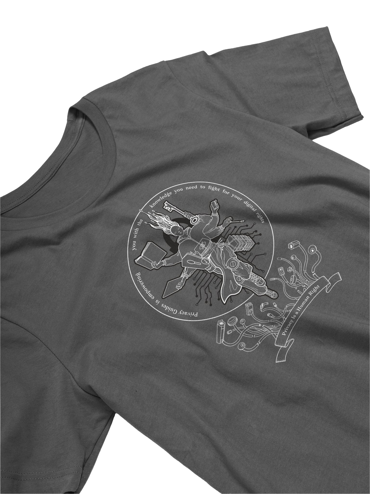 Defender of Privacy (in Dark Colors) - BellaCanvas Supersoft T-Shirt product image (2)