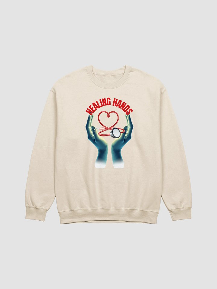 Healing Hands Heart Stethoscope Crewneck Sweatshirt product image (6)
