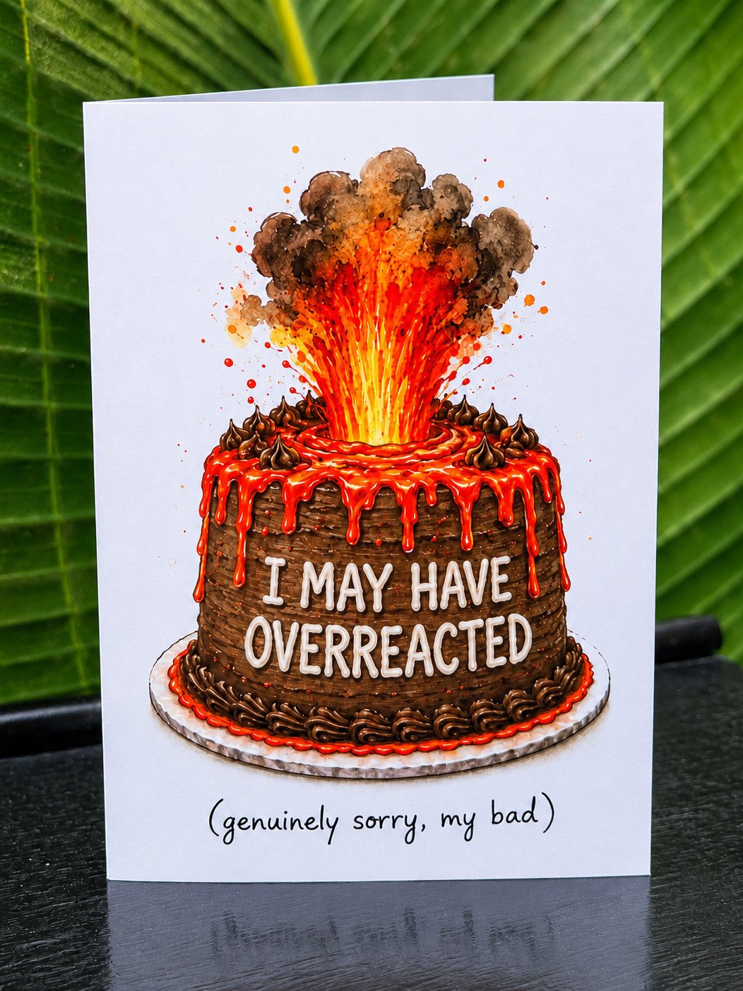 SORRY CARD: I May Have Overreacted (5x7) Funny Apology For Partner, Friend, Coworker product image (1)