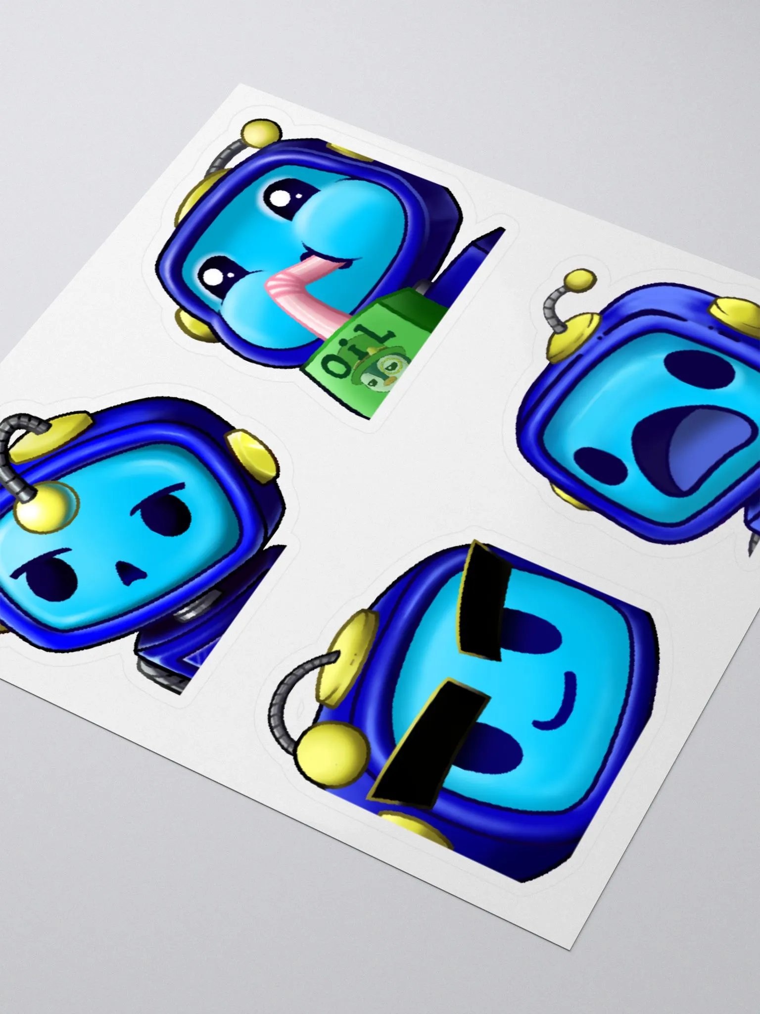 Sticker Sheet - Foxy Collection #1 (Blank, Sip, Brows, D:) product image (3)