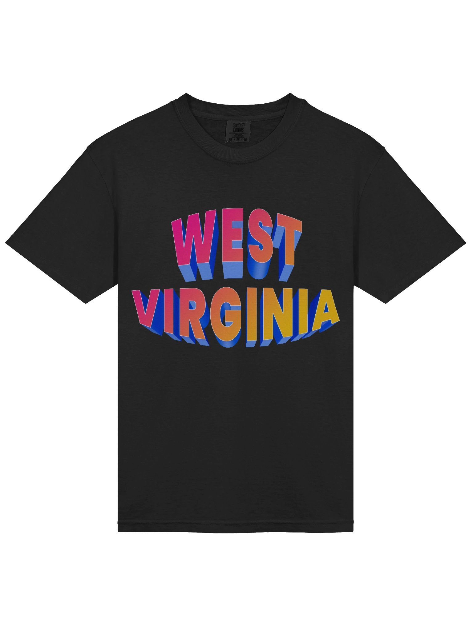 WEST VIRGINIA 3D gradient Tee product image (3)