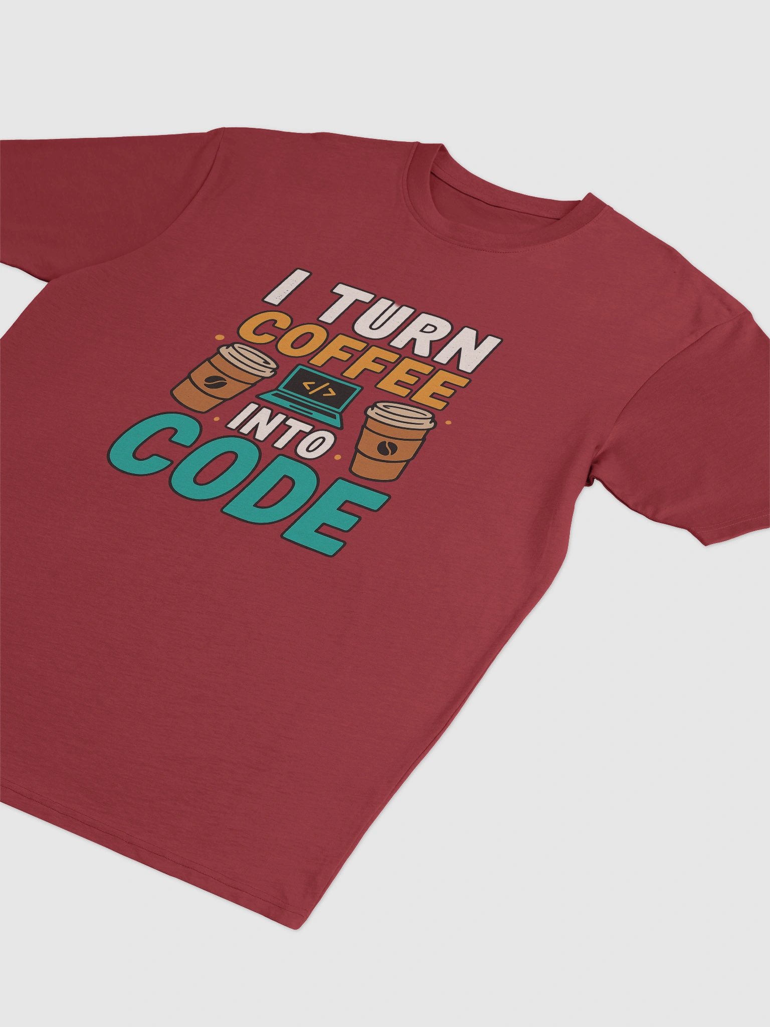 Coffee into Code + Coder Guy Tee product image (4)