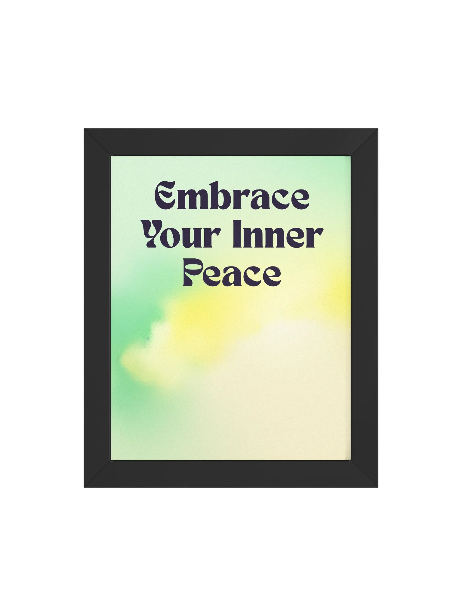" 🌿 Mint + Yellow + Cream — "Embrace your inner peace" product image (13)