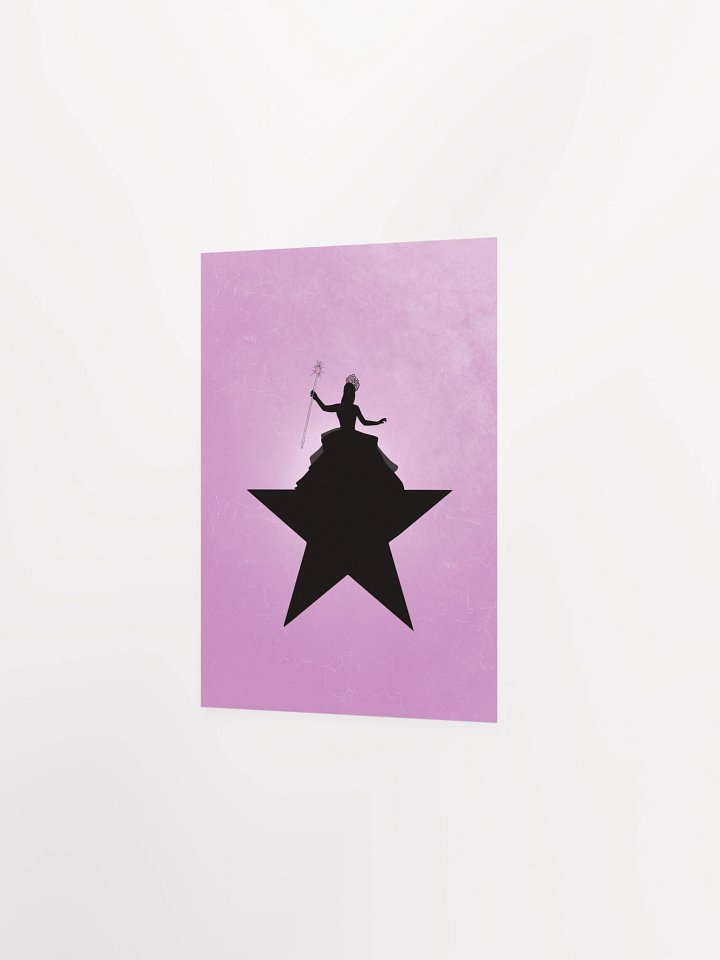 Wicked Star Poster – Glinda × Hamilton Mashup – Pink Enhanced Matte Print product image (17)