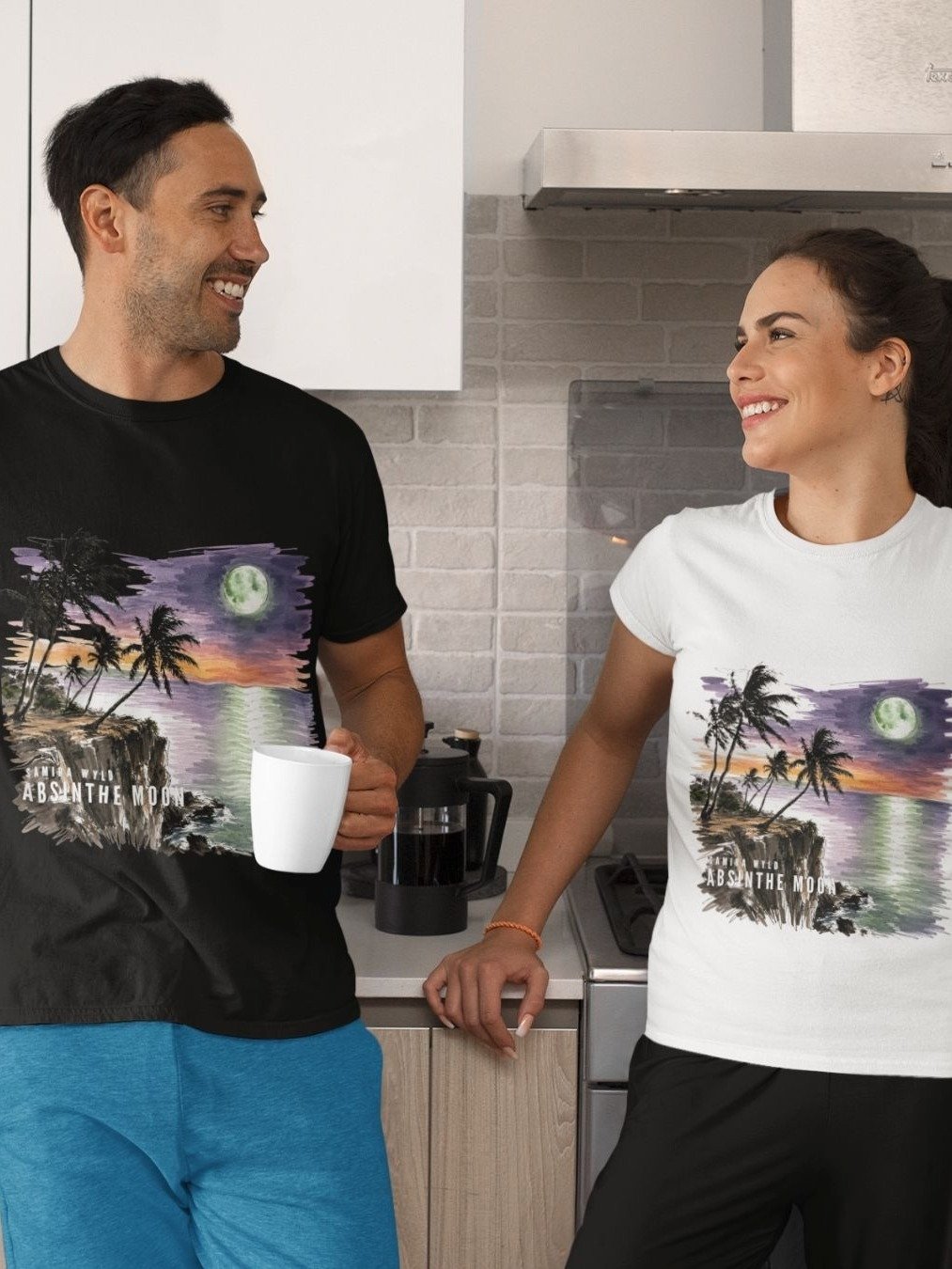 Absinthe Moon Sketch Edition Unisex T Shirt (Official Artist Merch) product image (2)