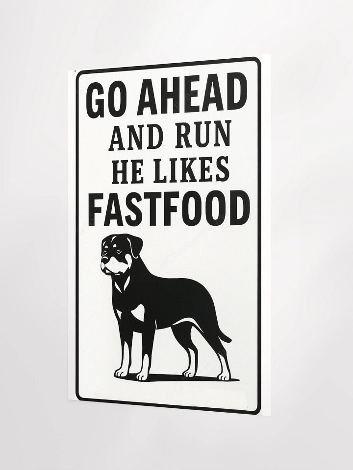 Rottweiler Likes Fastfood Poster product image (2)