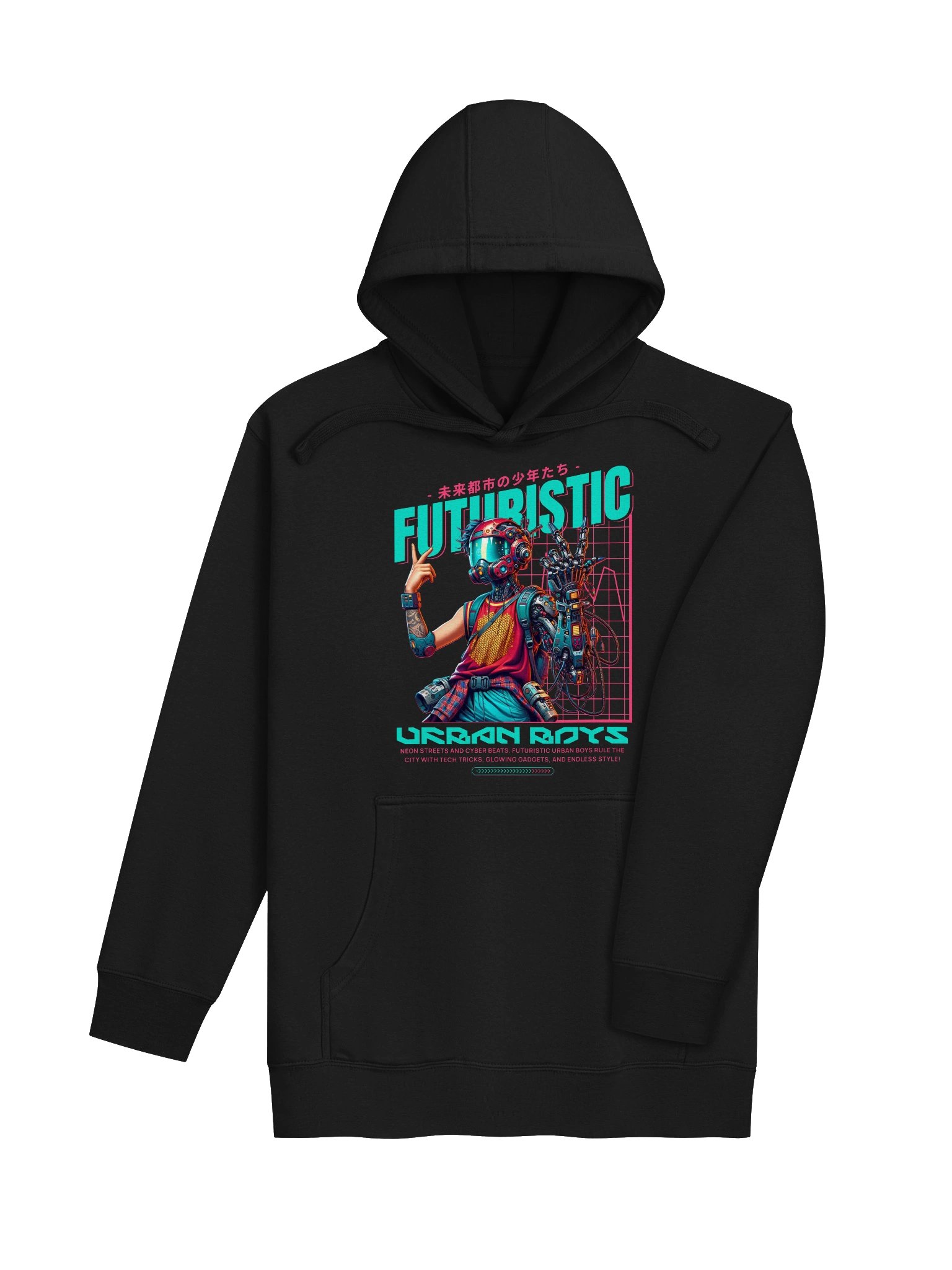 Future Urban Boy Hoodie: A Nod to Y2K Fashion Trends product image (4)