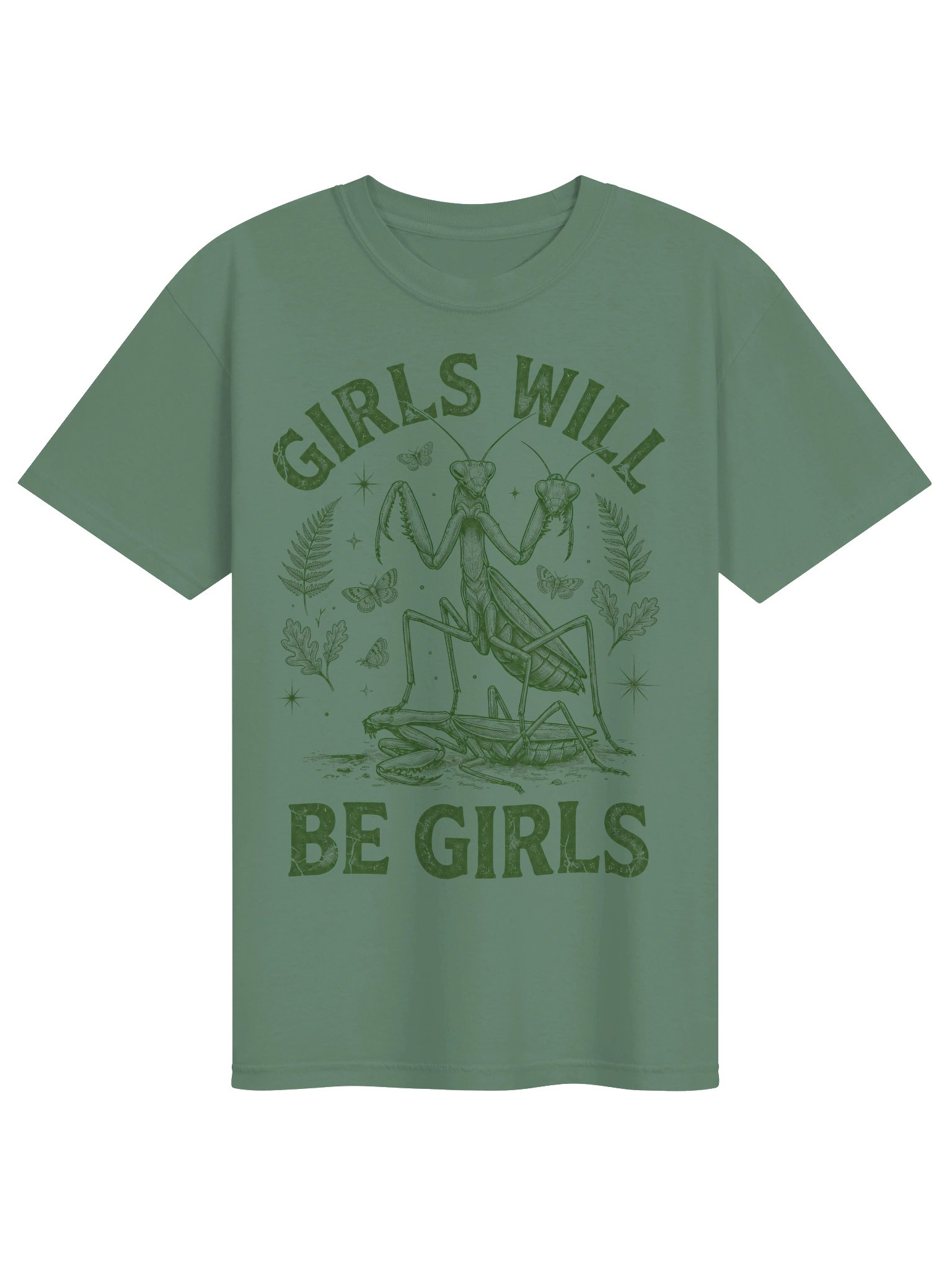 Mantis Graphic T-Shirt, Praying Mantis Shirt, Girls Will Be Girls Tee, Comfort Colors Unisex Bug Shirt product image (26)